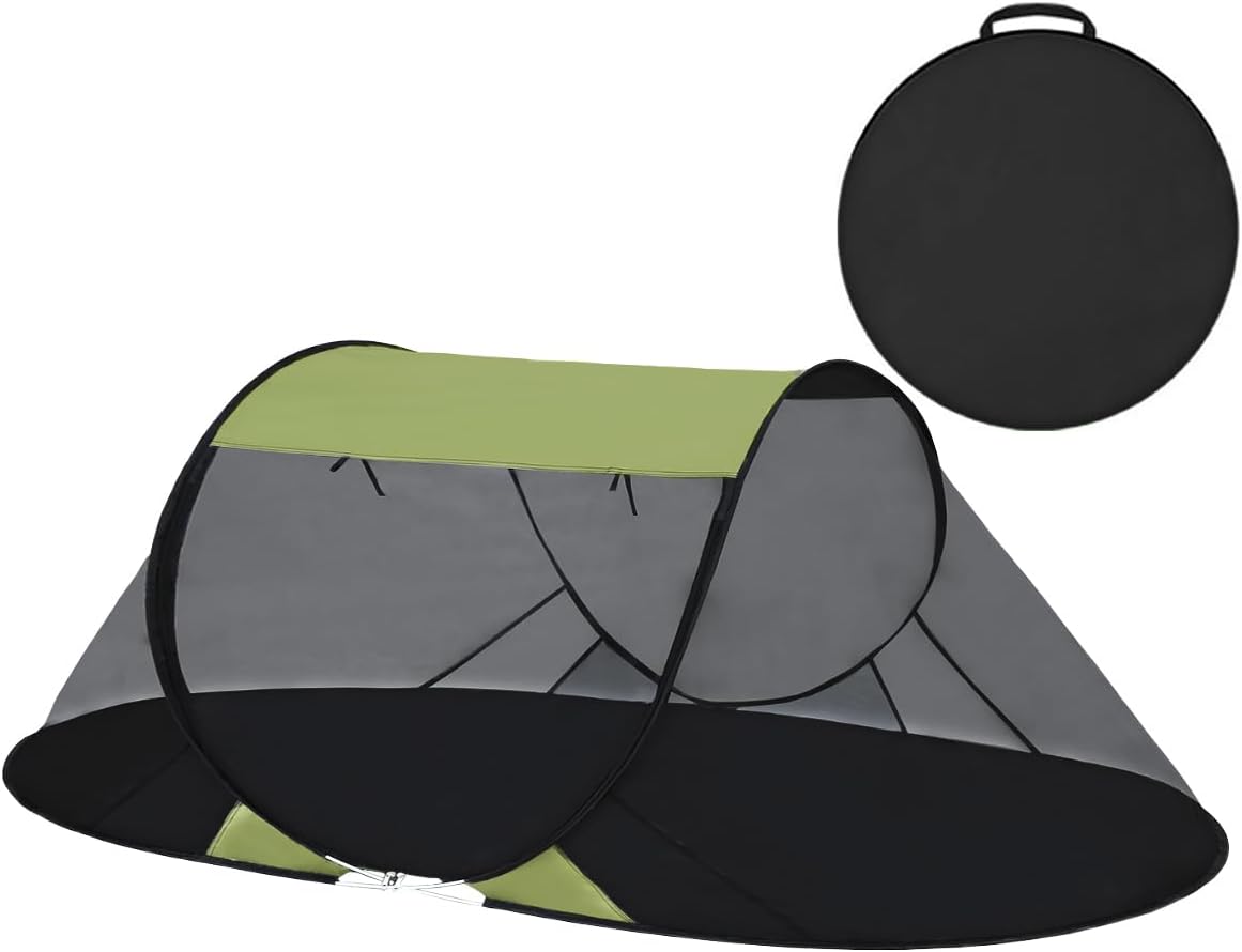 Akiky Pop Up Mosquito Tent for Camping,1 Person Camping Tent with Bug Screen Tent,Mosquito Net Foldable Portable for Adults Kids