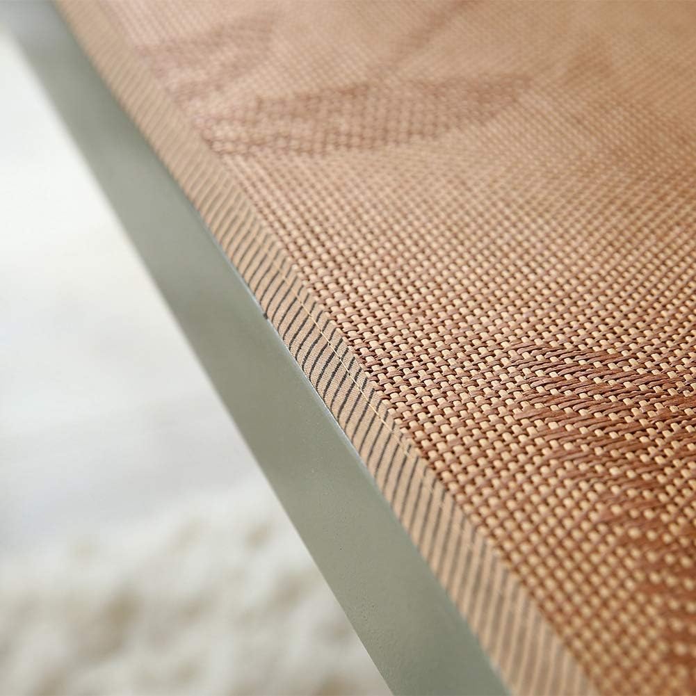 Rattan Cooling Summer Sleeping Pad Home Textile Sleeping Mat Grid Fitted Sheet Summer Cool Bed Cover & Pillow Shams Set(90 * 195cm)