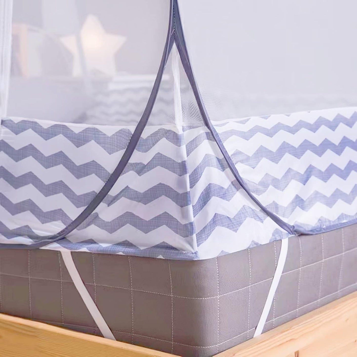 Jsanh Mosquito Net for Bed Large Pop UP Mosquito Netting with Bottom for Twin Queen King Size Bed Foldable Mosquito Nets for Baby Adults 80 x 72 x 60 inch