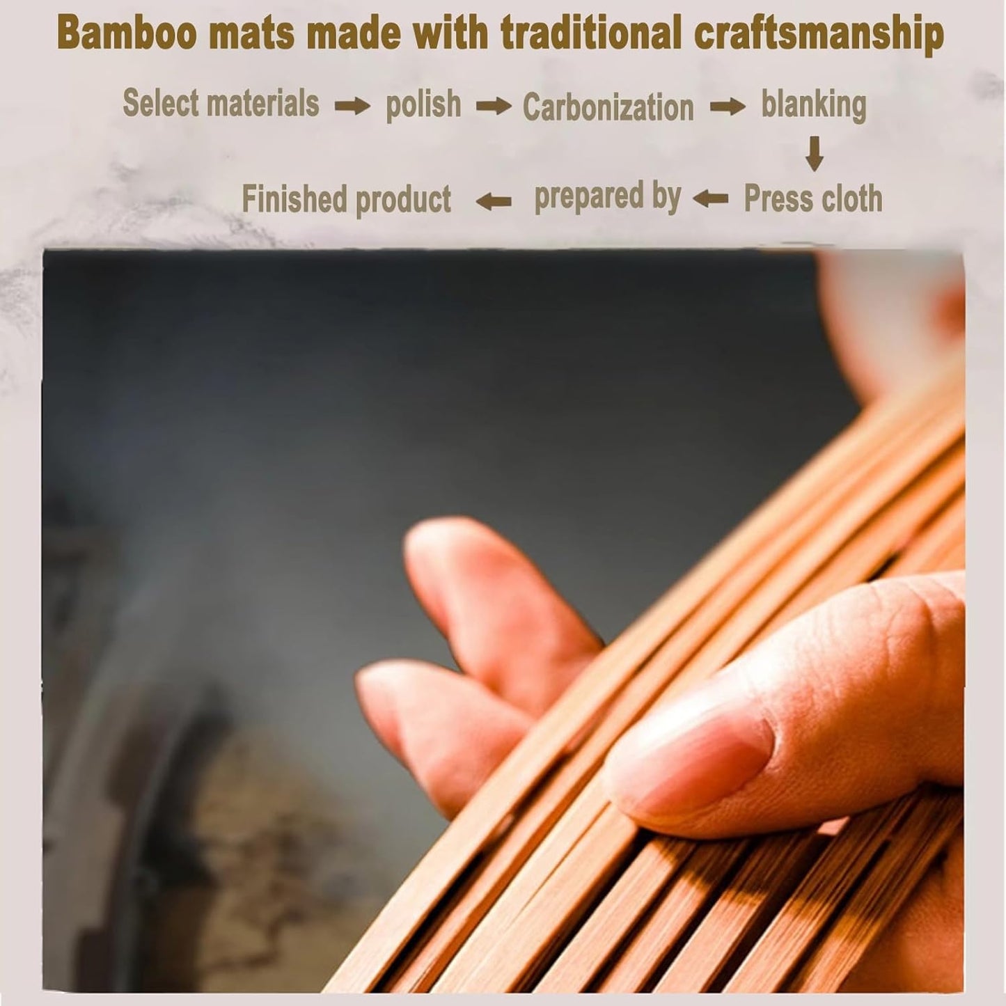 Breathable Carbonized Bamboo Summer Sleeping Mat, Rattan Cooling mat, Folding Mattress Bamboo, Foldable Double Sided Bamboo mat for Bed| Bedroom Essential for Summer Sleeping(with Pillowcase)