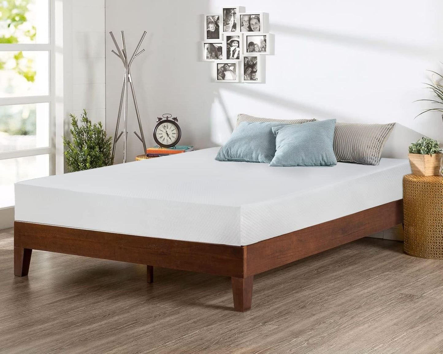 FDW 8 inch Twin Mattress Gel Memory Foam Mattress for Cool Sleep & Pressure Relief, Medium Firm Mattresses CertiPUR-US Certified/Bed-in-a-Box/Pressure Relieving (8 in, Twin)