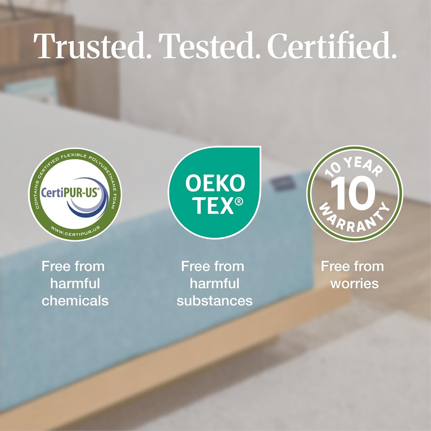 LIFEMENT, Basic 6 Inch Twin, Copper Infused Cooling Gel Memory Foam Mattress, Medium Firm, Fiberglass Free, Pressure Relief, Safe & Certified Foams & Cover, 10-Year Warranty