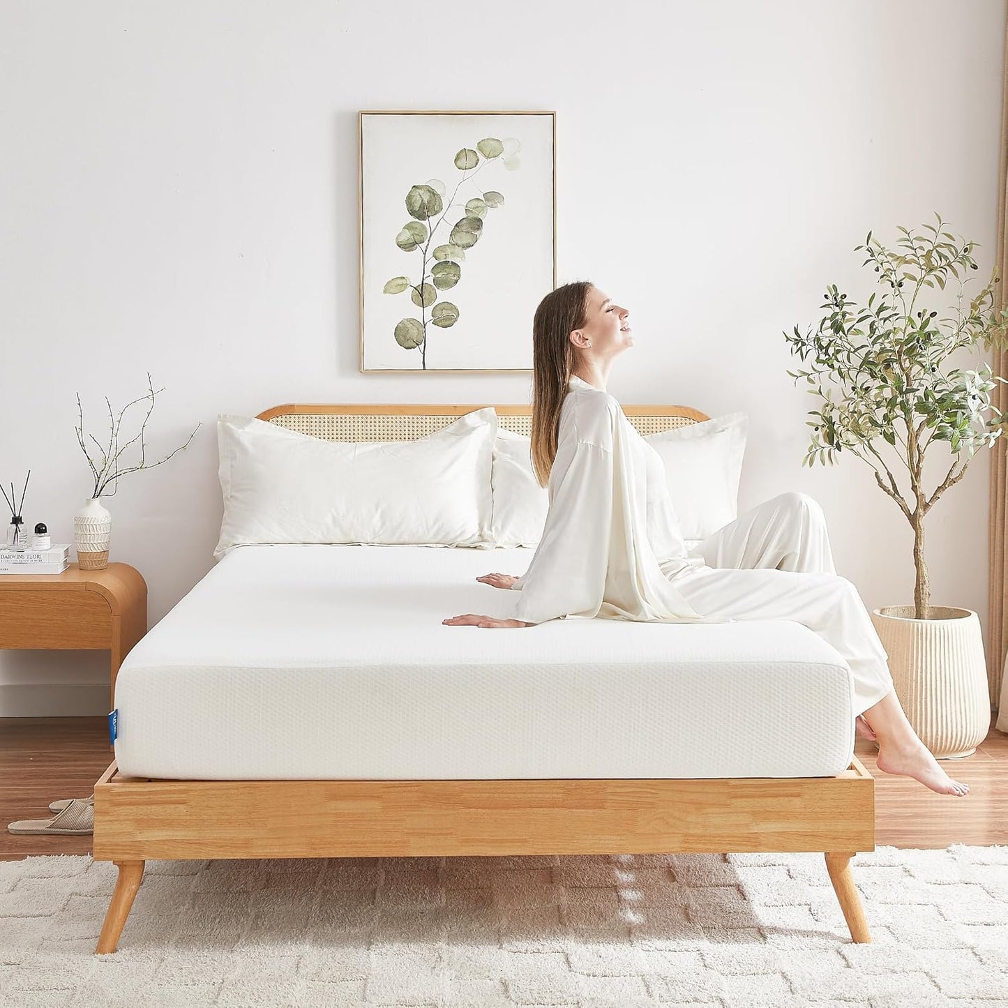 Full Mattress, 6 Inch Gel Memory Foam Mattress in a Box, Fiberglass Free Full Size Mattresses for Pressure & Pain Relief, Soft and Comfortable