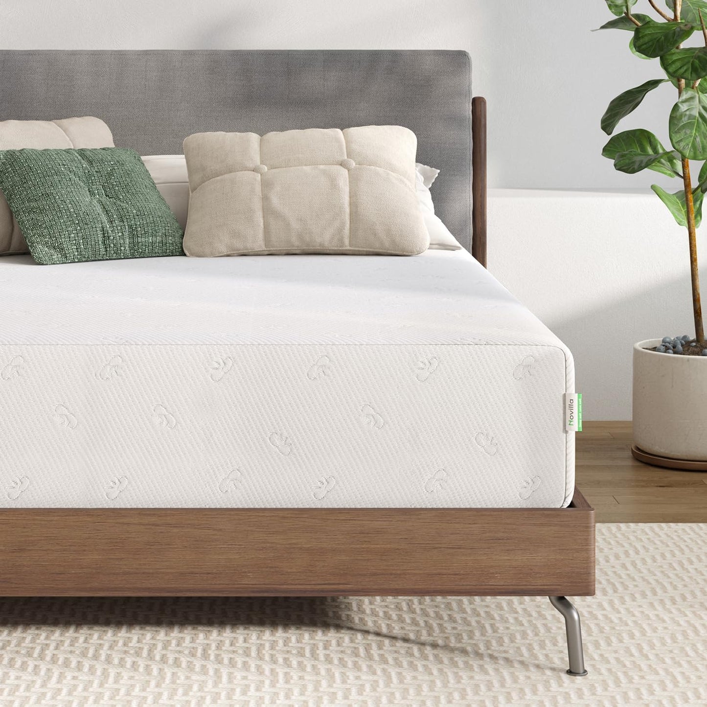 Novilla Full Mattress, 12 Inch Full Memory Foam Mattress for Pressure Relief & Comfort Sleep, Removable Washable Cover,CertiPUR-US Certified, Plush