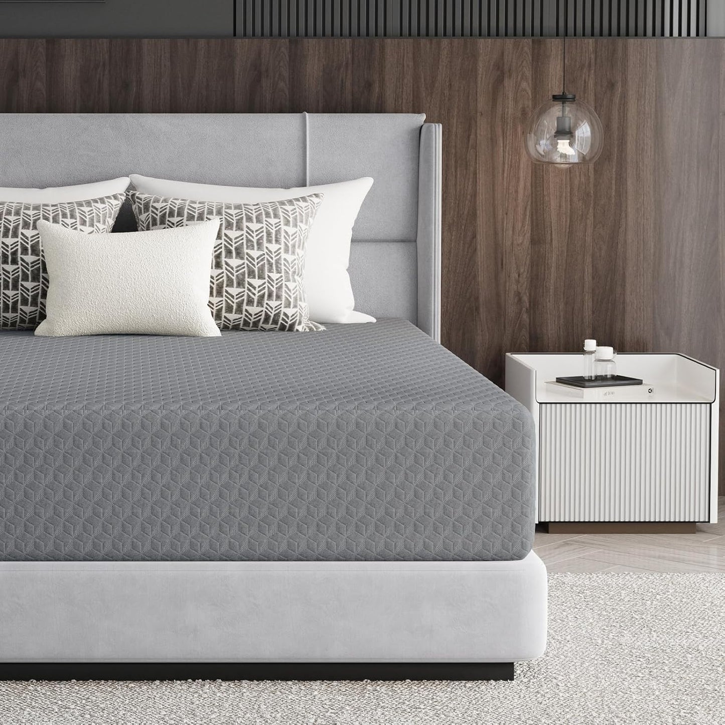 Novilla 14 inch King Size Mattress, Cooling Memory Foam Mattress King with Enhanced Airflow, Pressure Relief & Durable Support, CertiPUR-US Certified Mattresses in a Box with Breathable Fabric