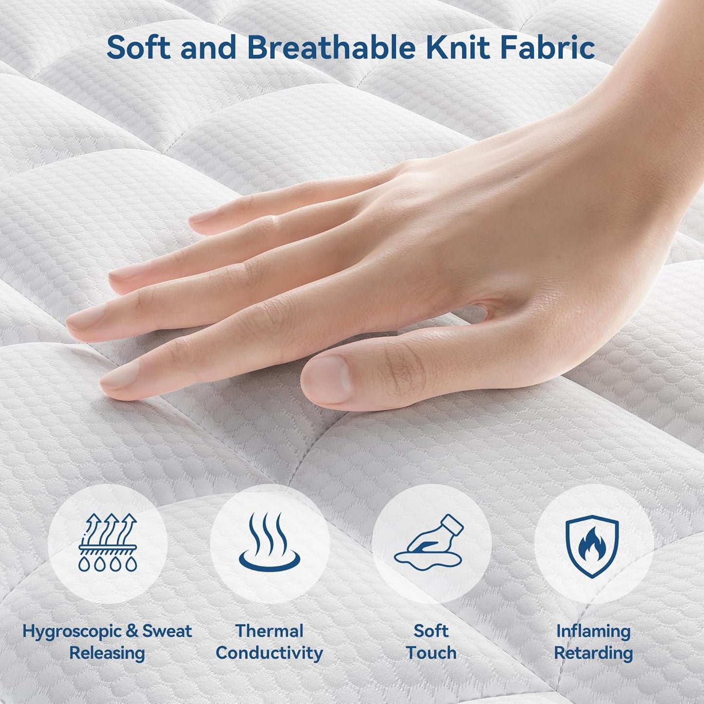 Mattress Queen Size, 12 Inch Queen Hybrid Mattress in a Box, Medium Firm Memory Foam & Individually Wrapped Pocket Springs for Pain Relief, Motion Isolation, CertiPUR-US Certified
