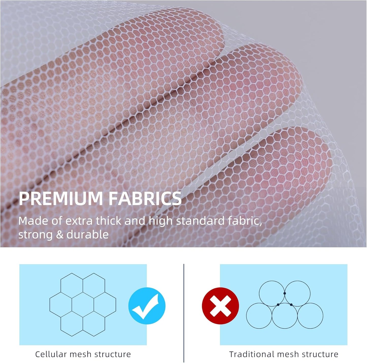Pop-Up Mosquito Net Tent for Bed, Portable Folding Design Outdoor Camping Bed Tent with Net Bottom for Baby Adults, Easy to Install and Wash for Single/Twin Size Bed 75 x 59 x 39 inch