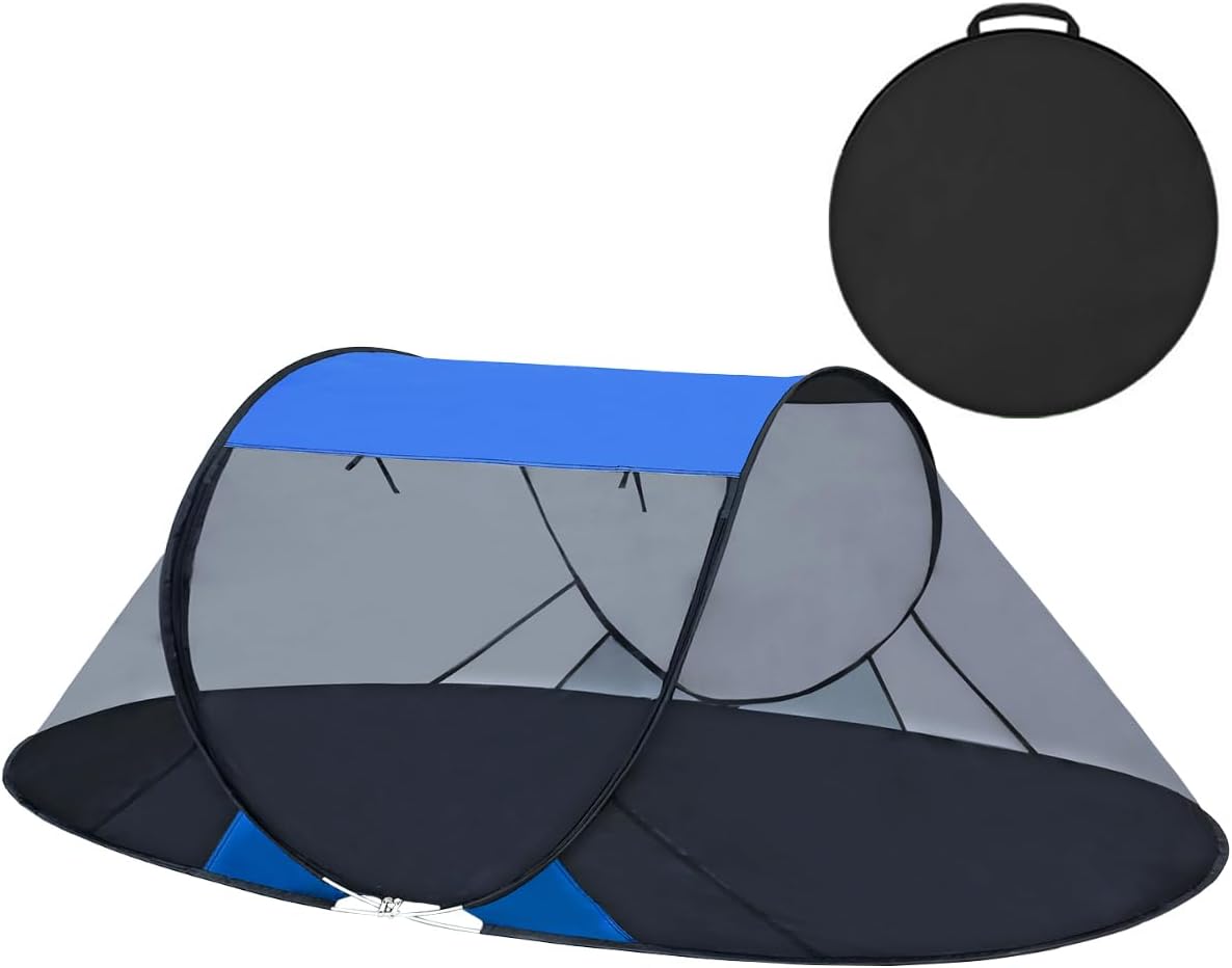 Akiky Pop Up Mosquito Tent for Camping,1 Person Camping Tent with Bug Screen Tent,Mosquito Net Foldable Portable for Adults Kids