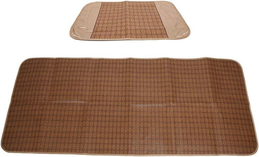 Summer Sleeping Mat, Foldable Polyester Cooling Bed Cusion, Cool, Smooth, not Stick Skin, Good Air Permeability