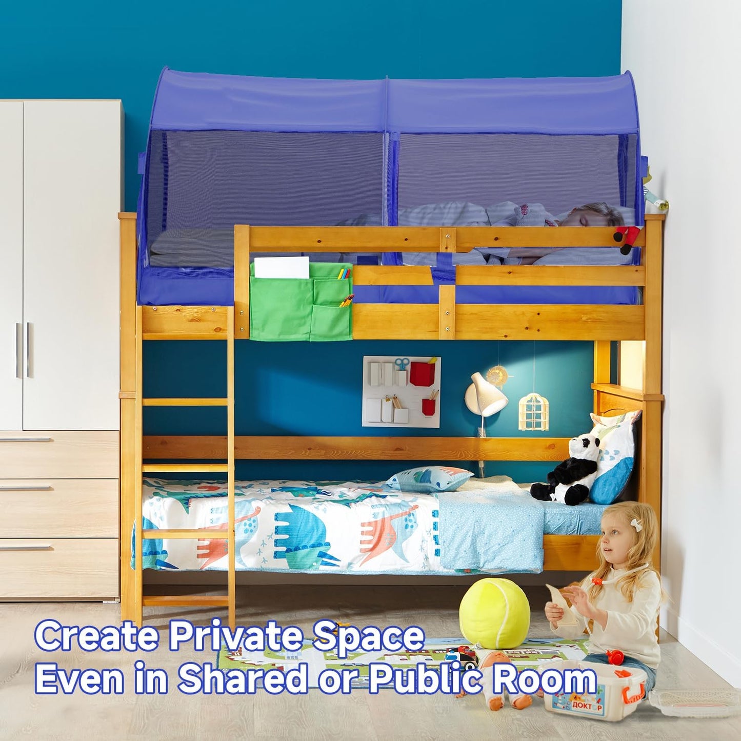 Bed Tent Dream Tents Bed Canopy Shelter Cabin Indoor Privacy Warm Breathable Pop Up Twin Size for Kids and Adult Patent Pending(Mattress Not Included)