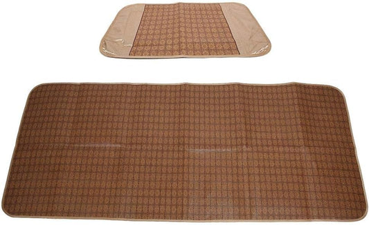 TOPINCN Summer Sleeping Mat Rattan Foldable Cool Pad Student Bed Cusion Cooling Mat for Home School Dormitory