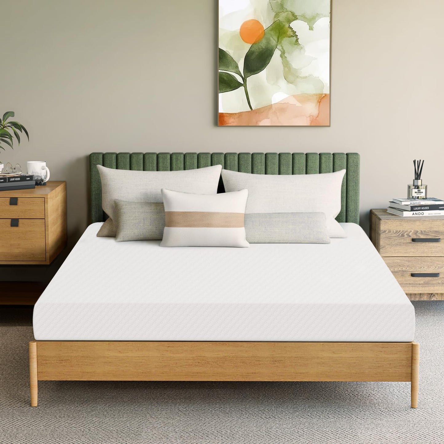 Neo Sleep 8 Inch Twin Cooling Gel Memory Foam Mattress Medium Firm CertiPUR-US Certified Foam, Mattress in a Box Enhanced Pressure Relief Removable Soft Cover No Fiberglass (Twin, 8 in)
