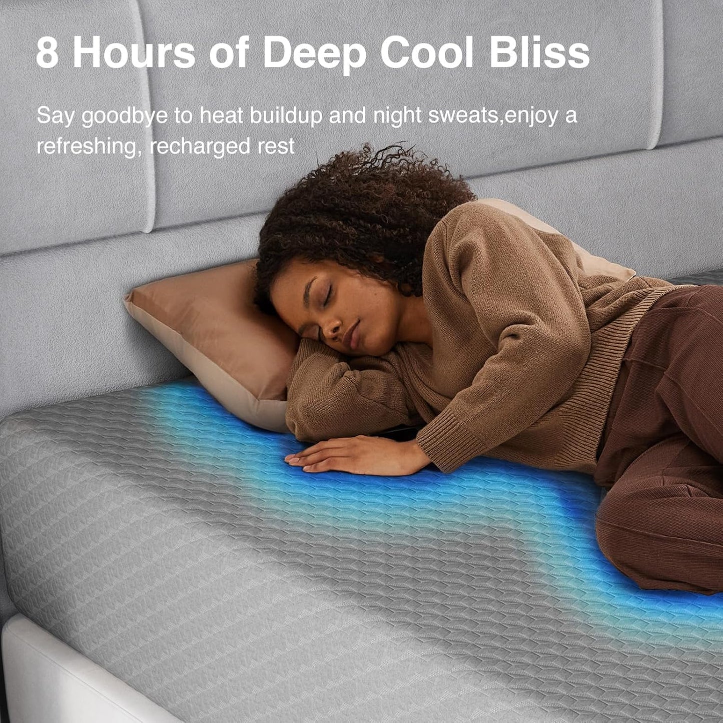Novilla 14 inch King Size Mattress, Cooling Memory Foam Mattress King with Enhanced Airflow, Pressure Relief & Durable Support, CertiPUR-US Certified Mattresses in a Box with Breathable Fabric