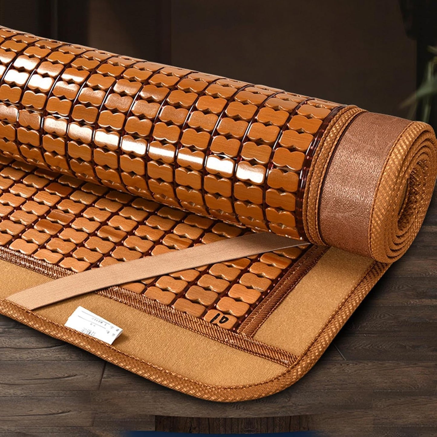 Summer Sleeping Mat Carbonized Bamboo Mattress Topper,Double-Sided Single/Twin/Full/Queen/King Size Bed Mat,Foldable Breathable Bed Sheet Air Conditioning Mat,Summer Bedding for Home School